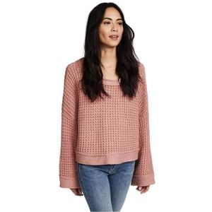 Free People Maybe Baby pink sweater sz Small